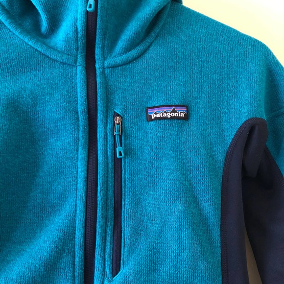 Patagonia Hooded Better Sweater Jacket Full Zip Blue Size XS - Picture 3 of 7